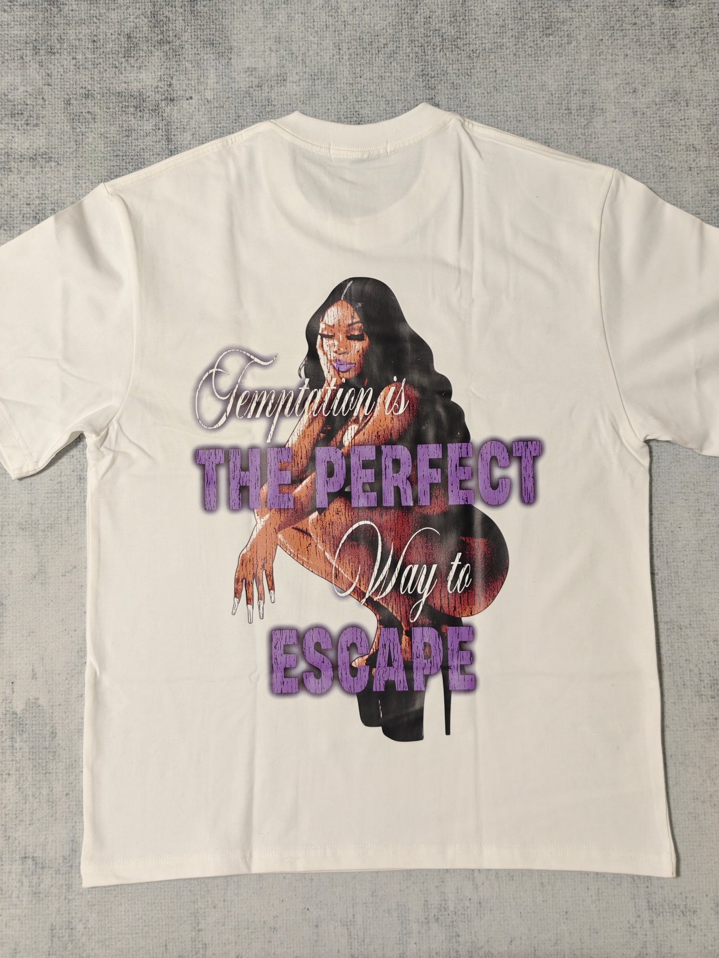 WHITE SHORT SLEEVE 'NIRVANA RETROCADE' TEE BY CLUB LOWLIFE